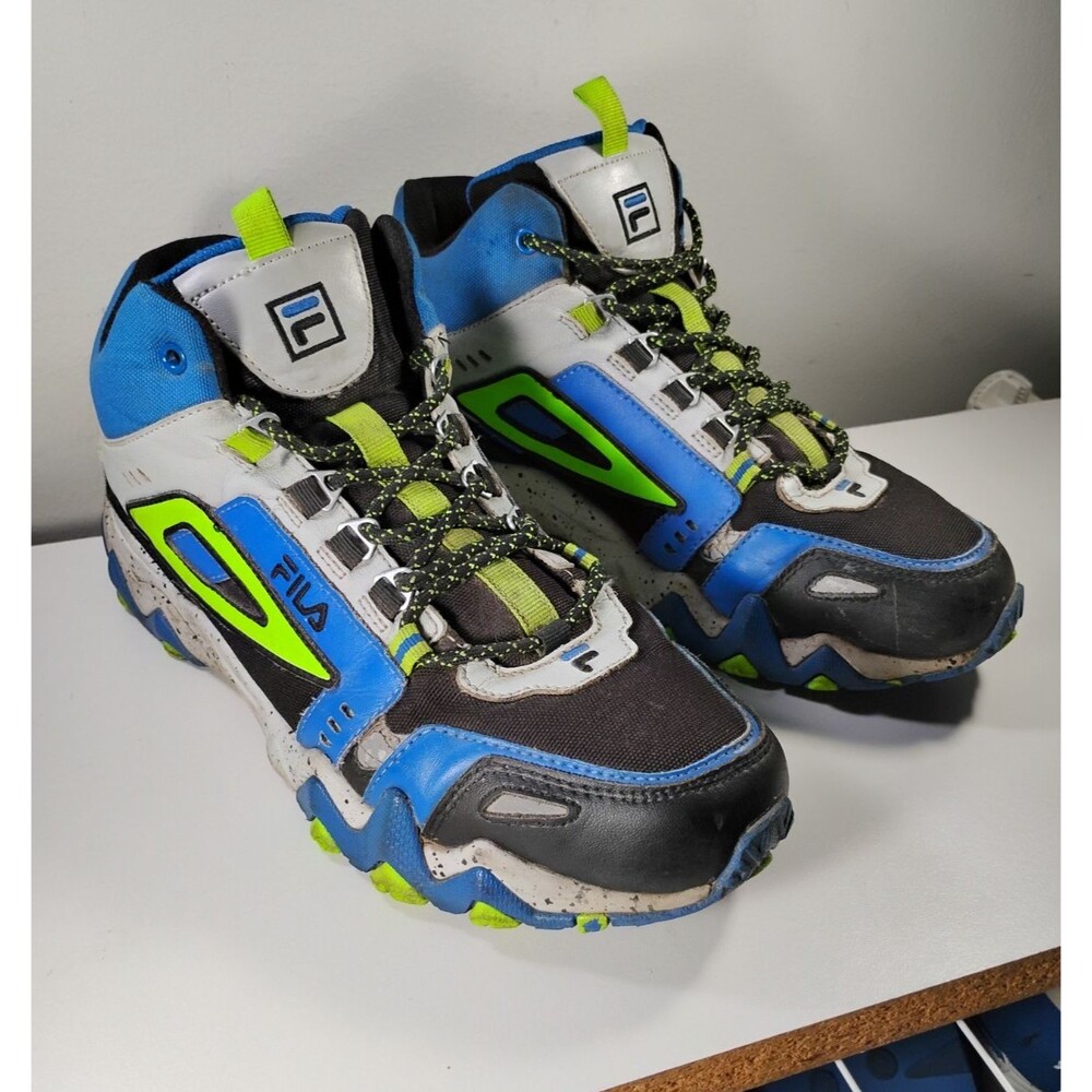 Fila Oakmont TR Mid Sneaker Men's 9 Black Blue Multi Streetwear Lifestyle Shoes